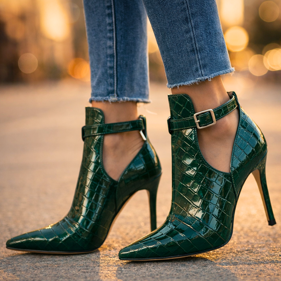 Harper Lane Gator Stiletto Heels