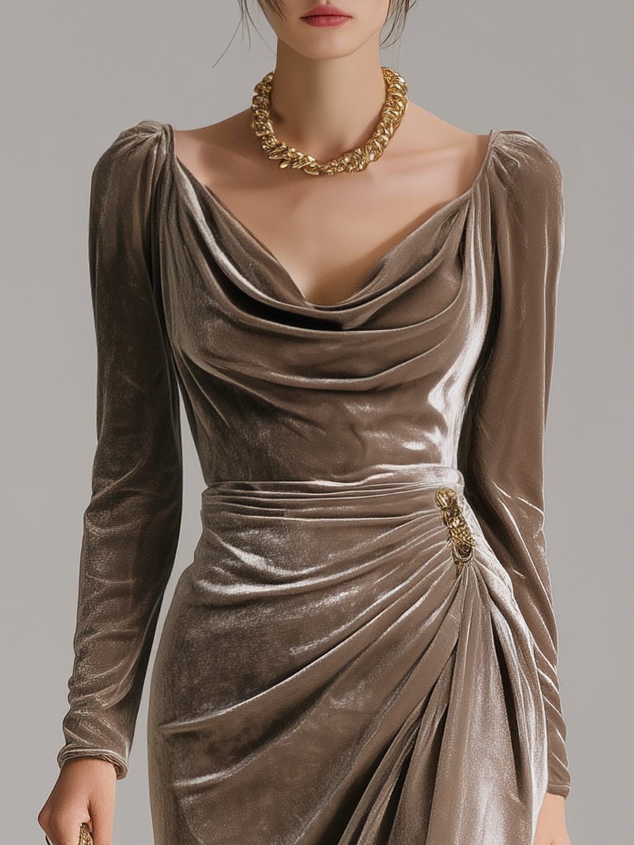 Sylvana - Elegant Midi Dress