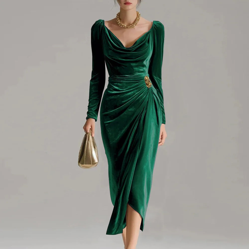 Sylvana - Elegant Midi Dress