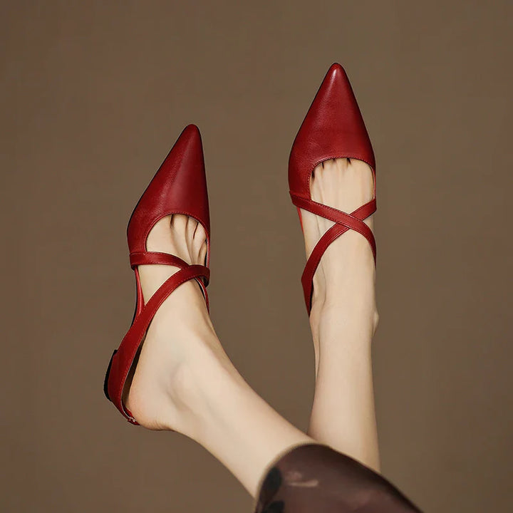 Aluna Genuine Leather Mules