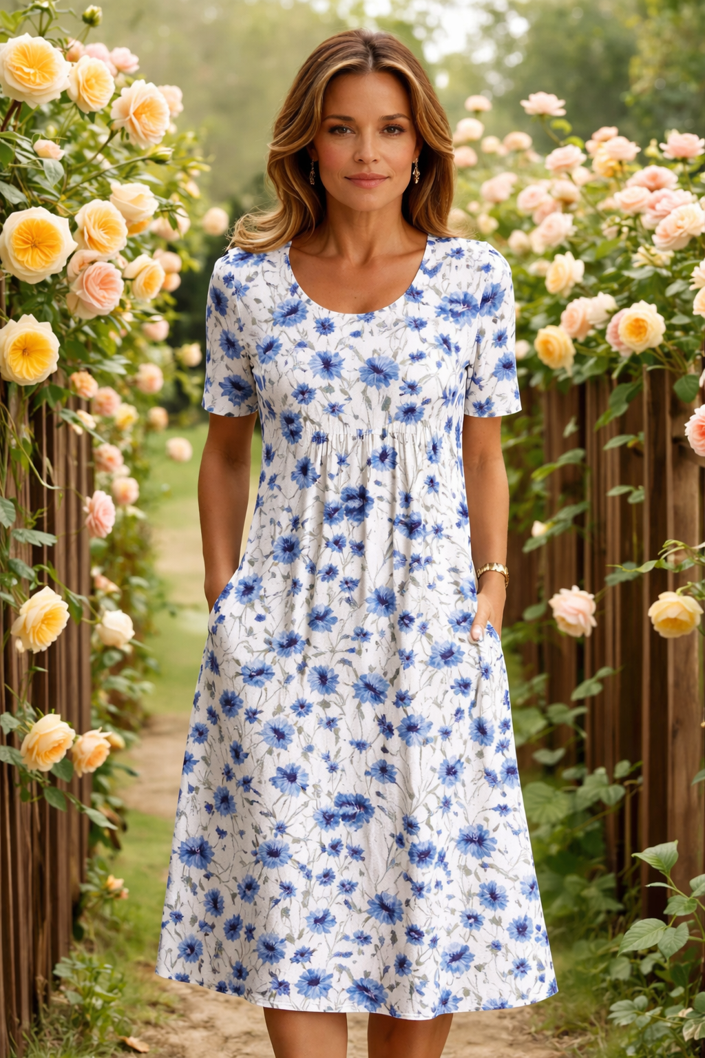 Harper | Elegant Dress With Tummy Coverage