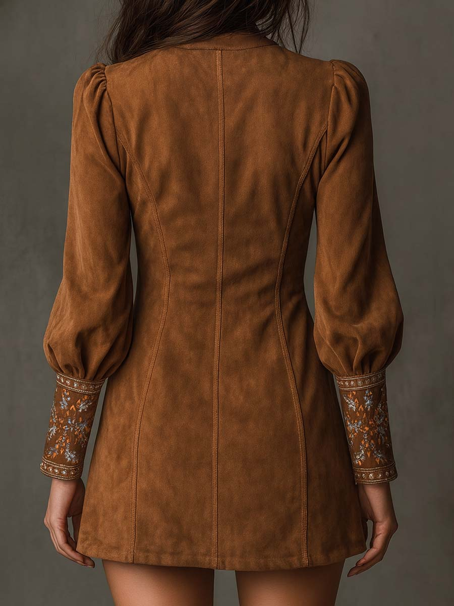 Hosanna - Suede Mini Dress