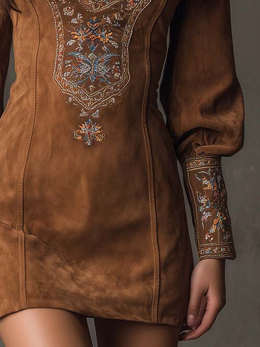 Hosanna - Suede Mini Dress