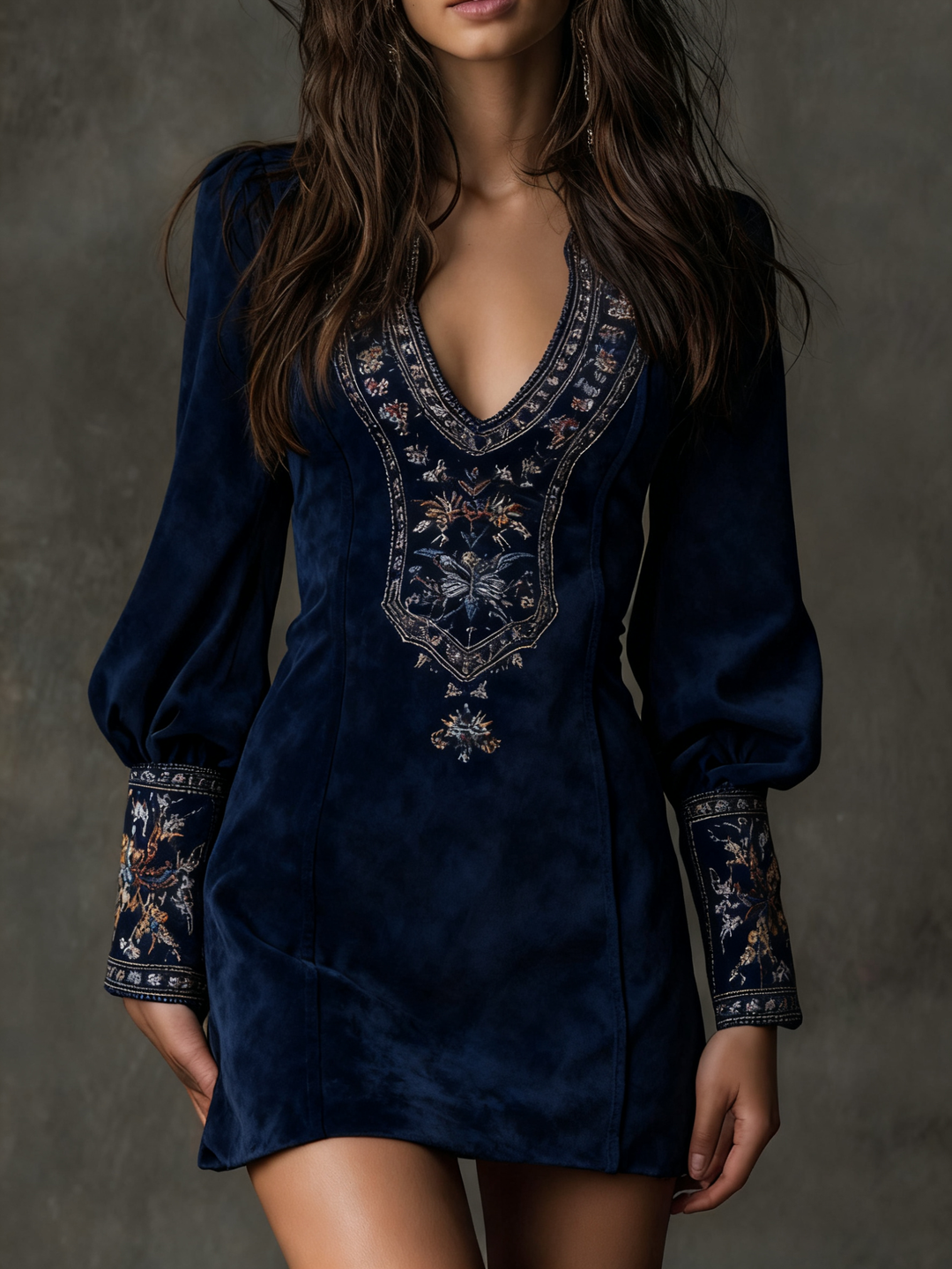 Hosanna - Suede Mini Dress