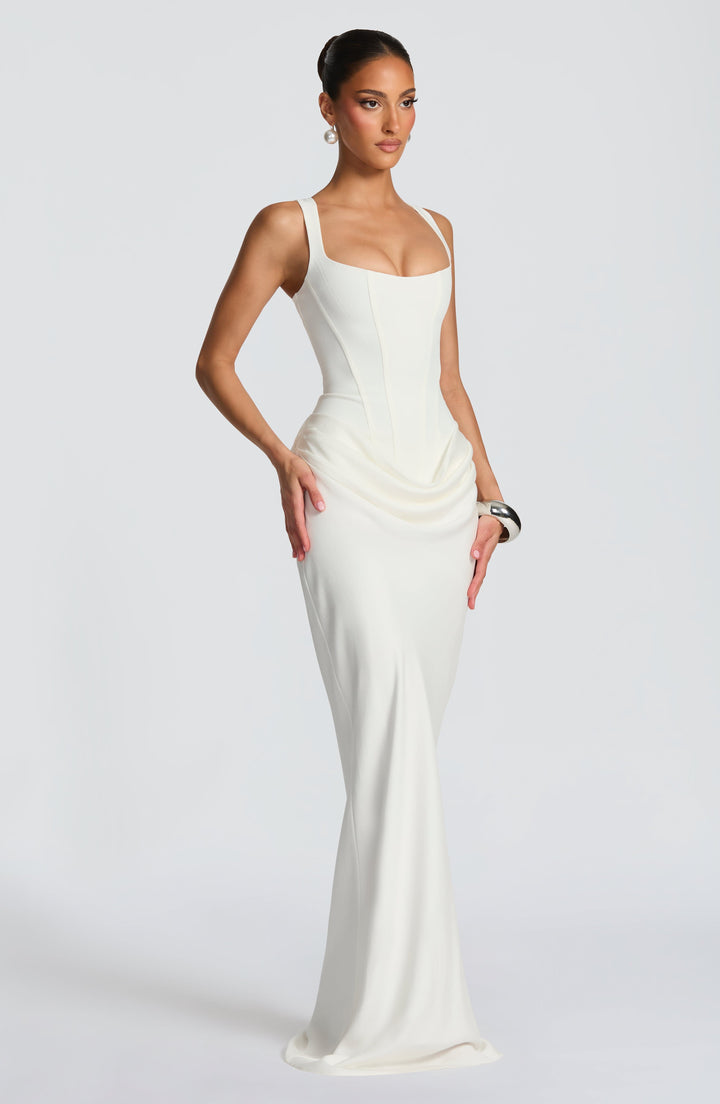 Leonor - Square-Neck Maxi Dress