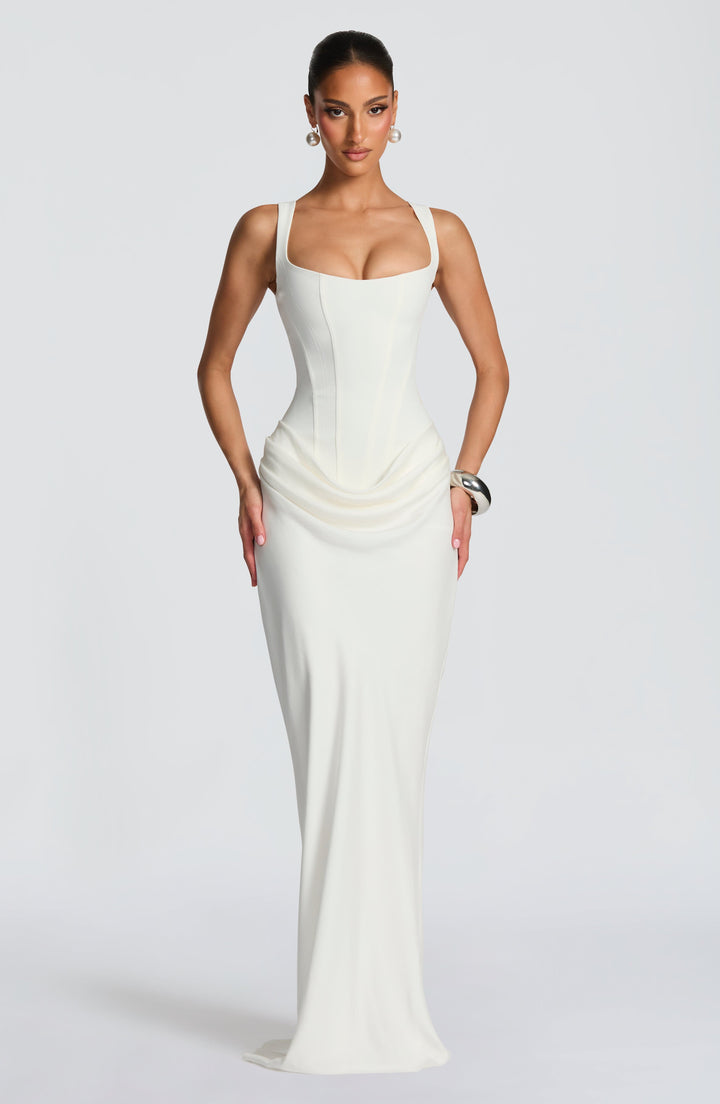Leonor - Square-Neck Maxi Dress
