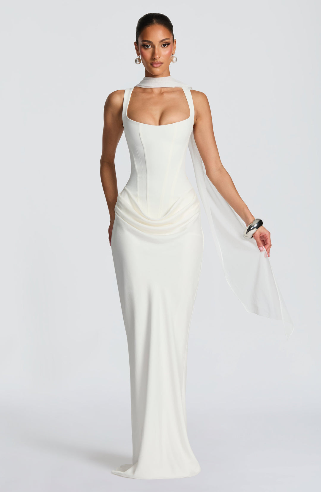 Leonor - Square-Neck Maxi Dress